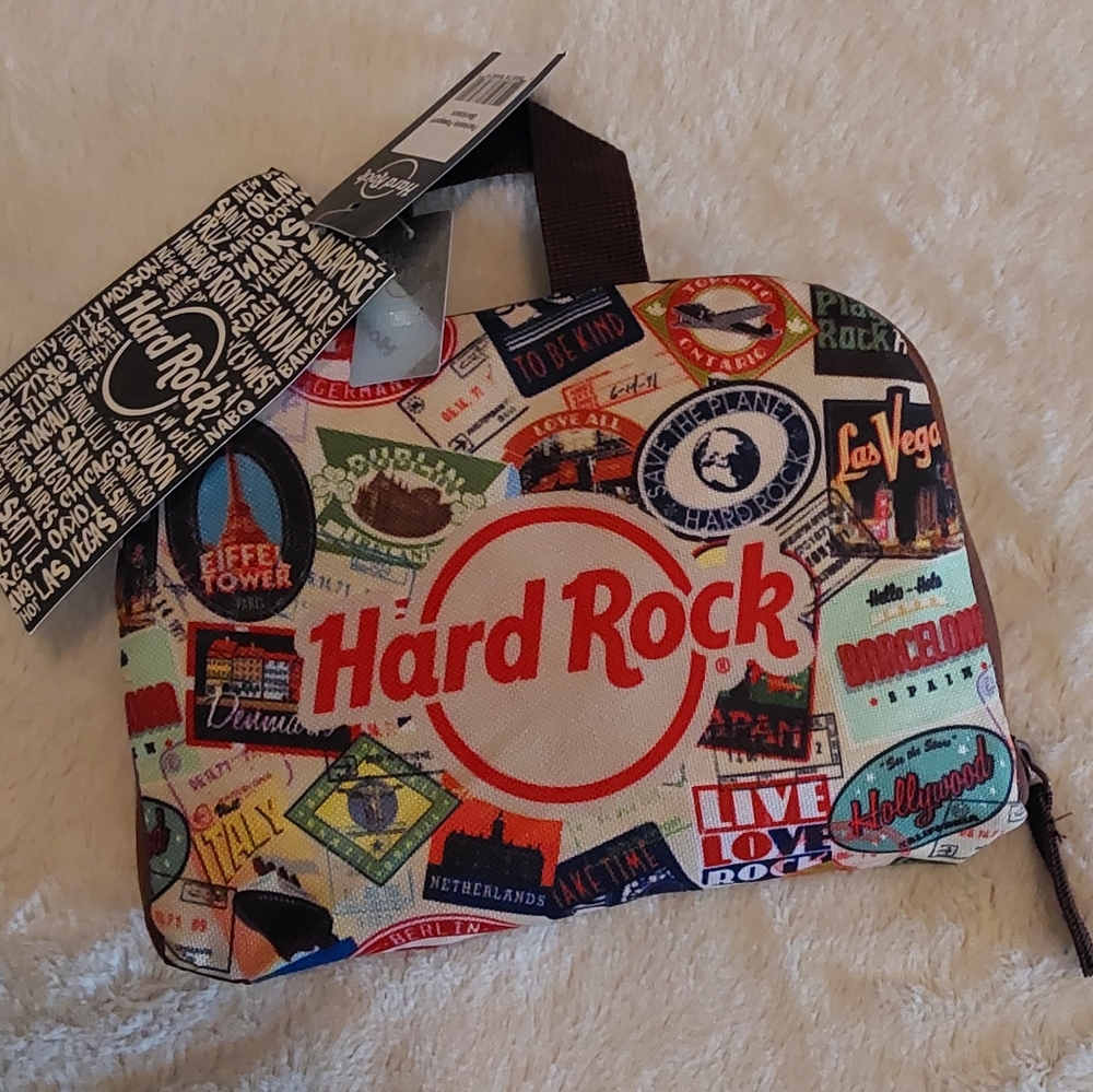 🌺 NWT Hard Rock Folding/Foldup Backpack